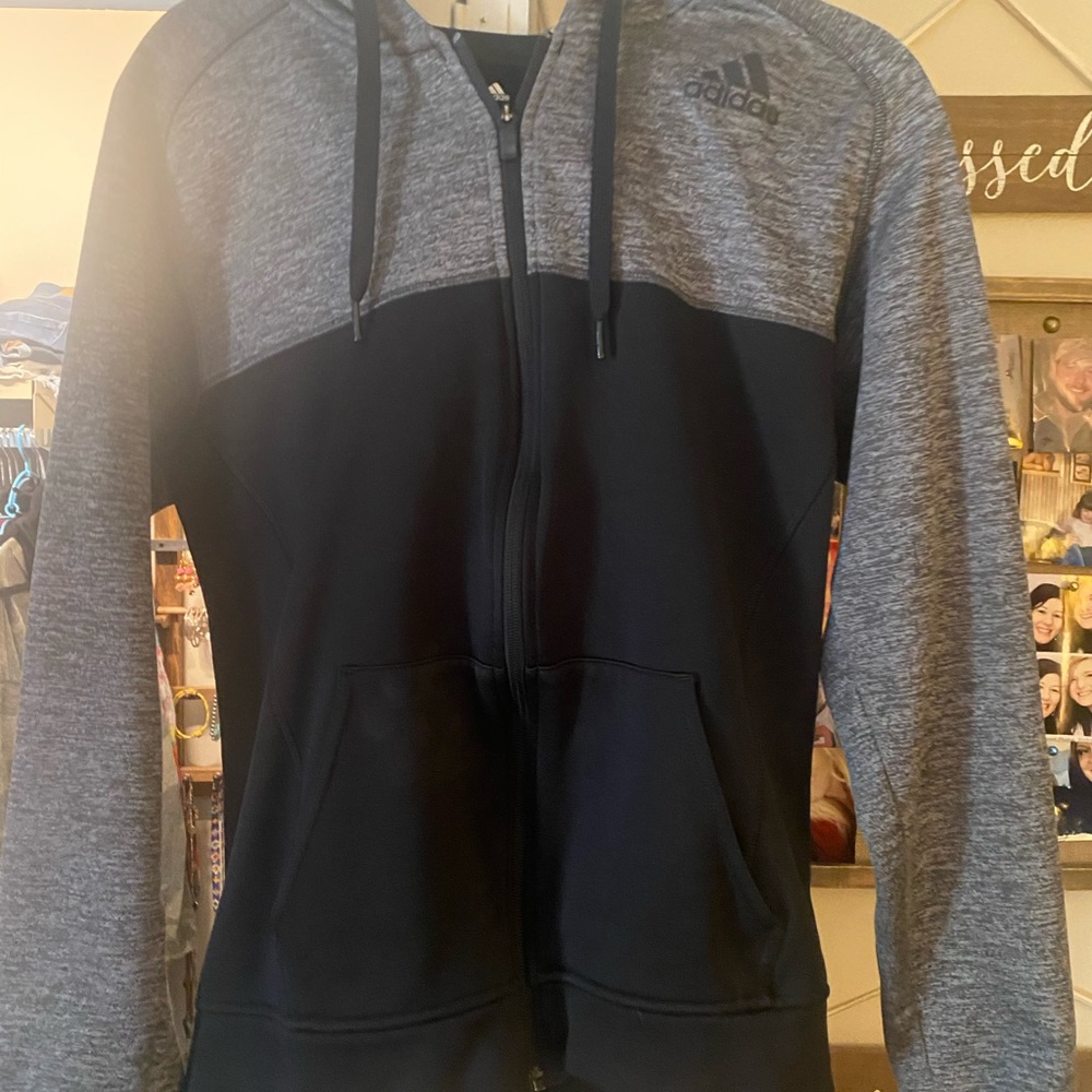 Adidas zip up with hood